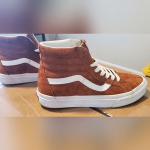 Vans Hightop Size 6.5M 8W Tan/White